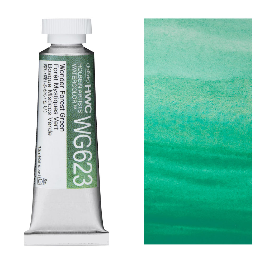 Holbein Artists' Granulating Watercolor 15ml Wonder Forest Green
