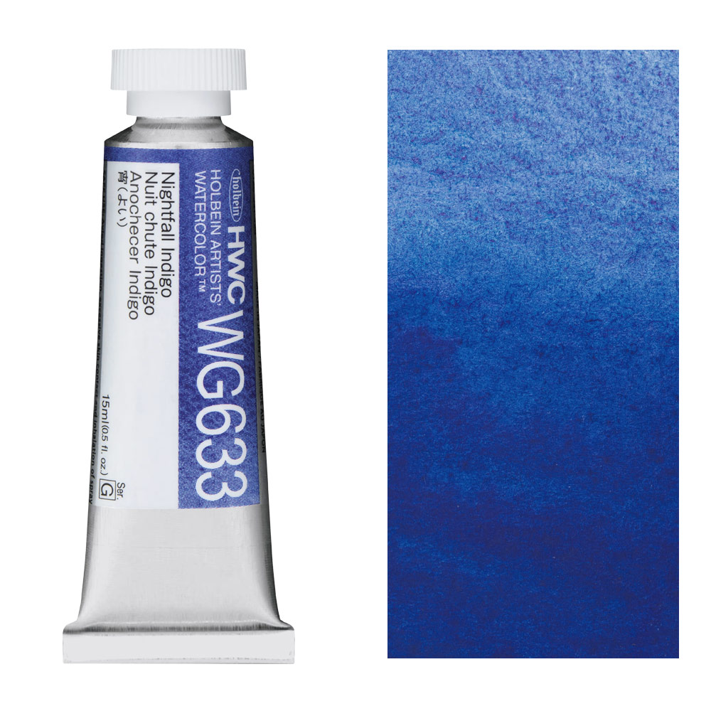 Holbein Artists' Granulating Watercolor 15ml Nightfall Indigo