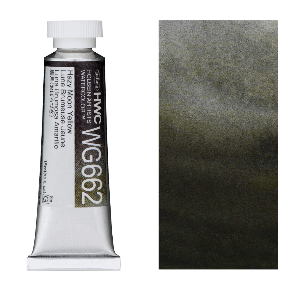 Holbein Artists' Granulating Watercolor 15ml Hazy Moon Yellow