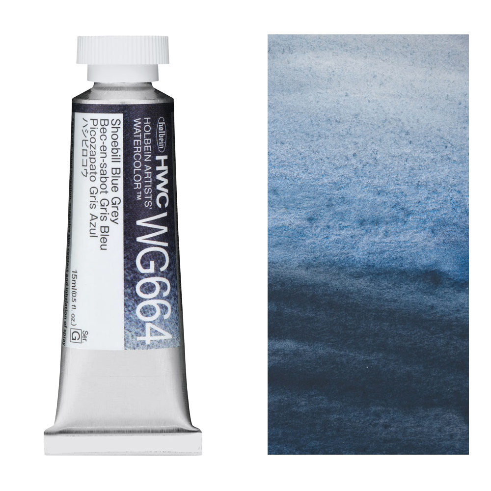Holbein Artists' Granulating Watercolor 15ml Shoebill Blue Grey