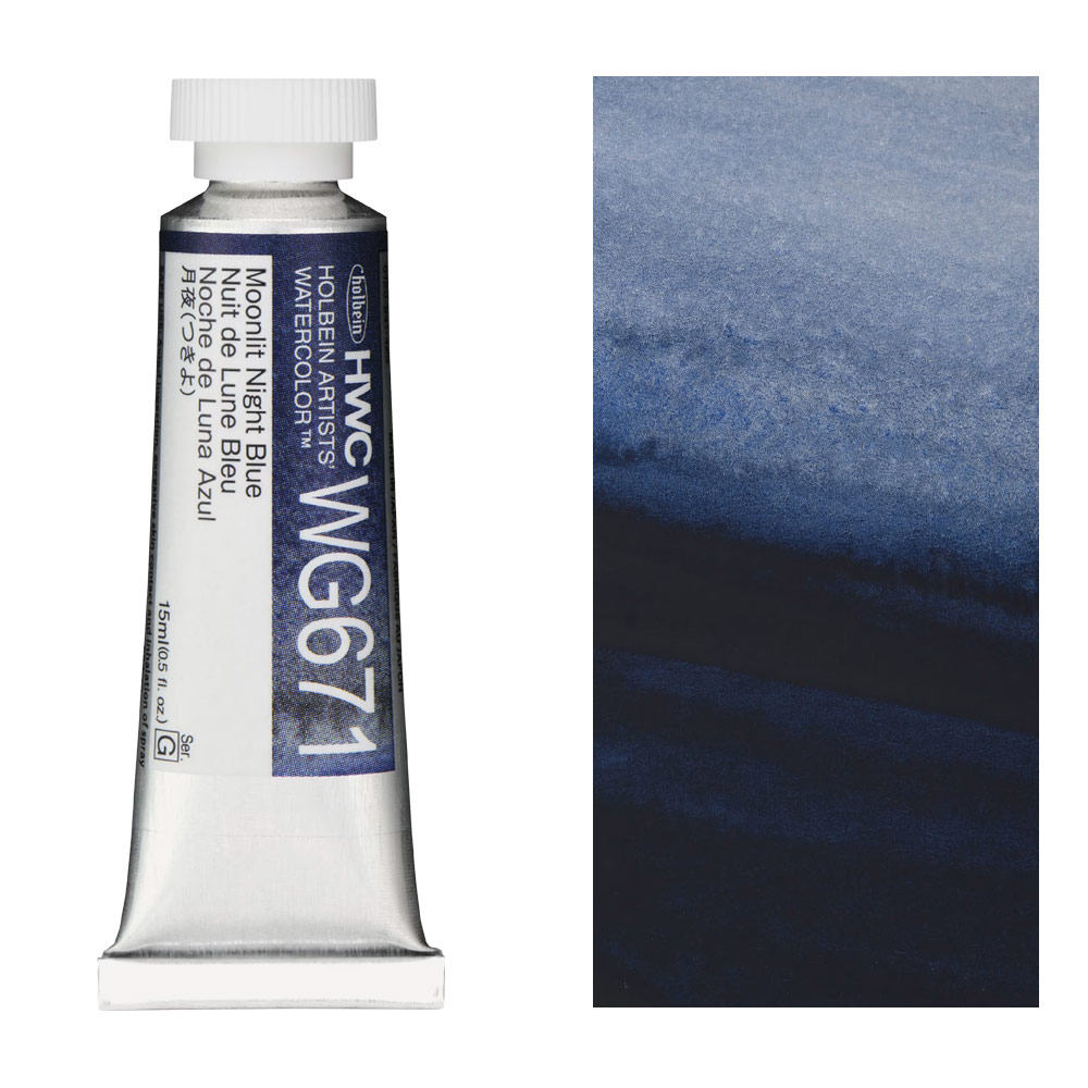 Holbein Artists' Granulating Watercolor 15ml Moonlit Night Blue