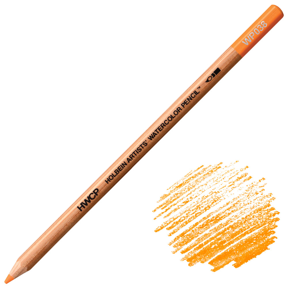 Holbein Artists' Watercolor Pencil Permanent Yellow Orange WP038