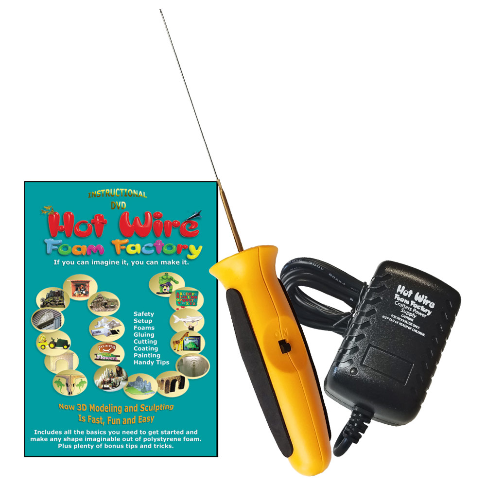 Hot Wire Foam Factory Crafters Hot Knife w/DVD Set 3"