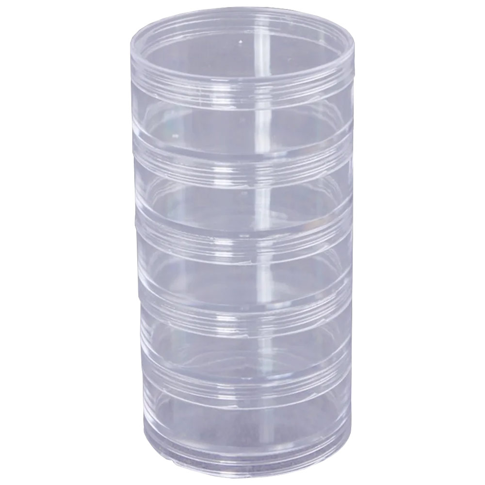 Stackable Plastic Containers 1.5" 5pc Set