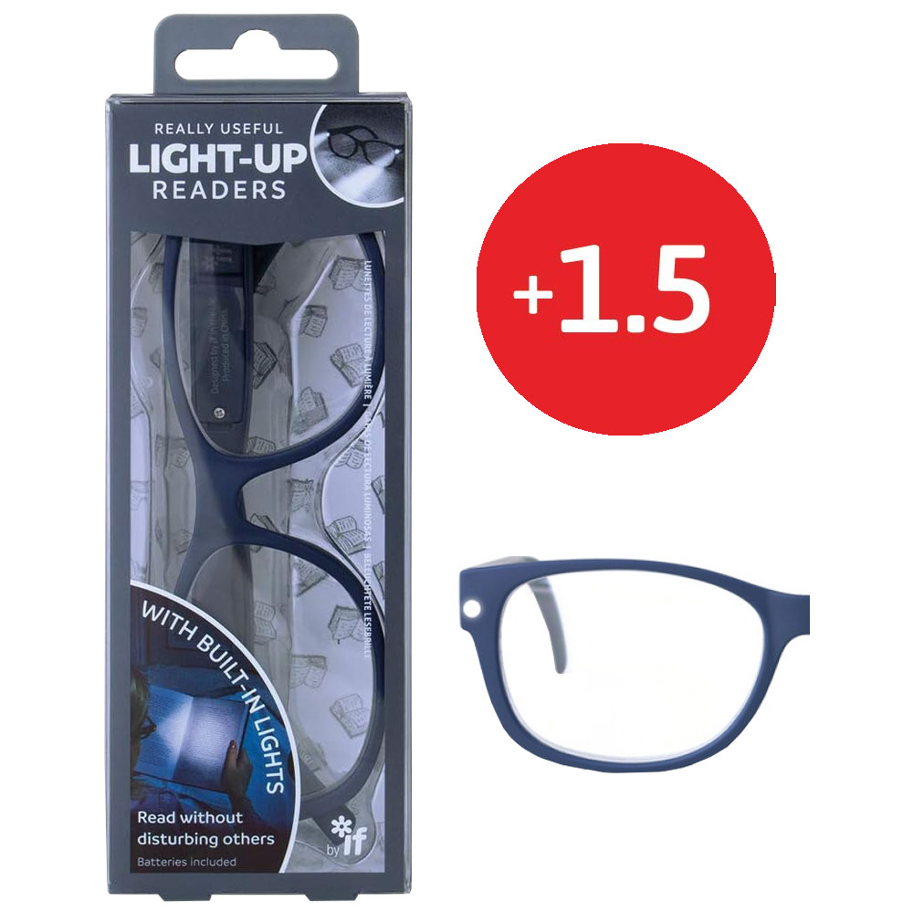 If USA Light-Up Readers Eye Glasses +1.5 Midnight Blue