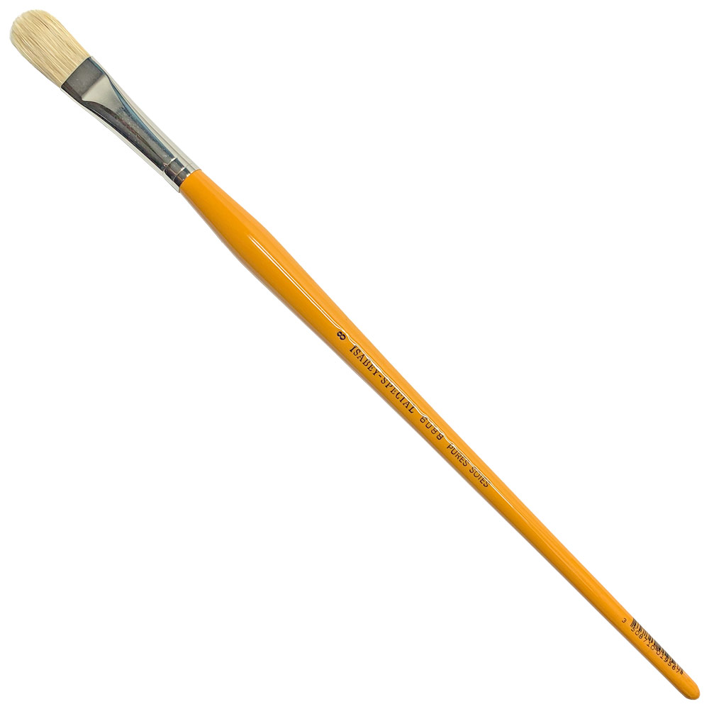 Isabey Chungking White Hog Bristle Brush Series 6088 Filbert #8