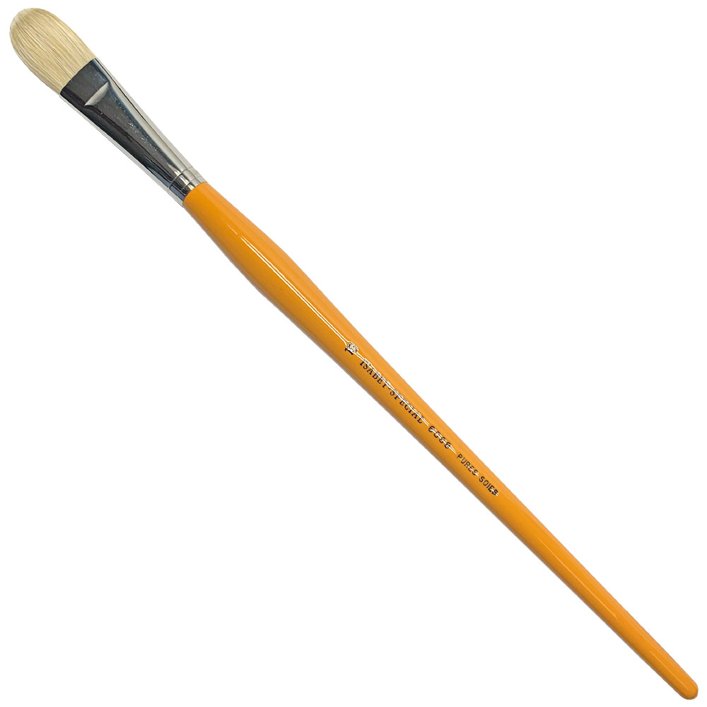 Isabey Chungking White Hog Bristle Brush Series 6088 Filbert #10