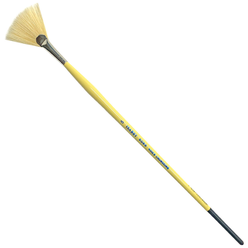 Isabey Chungking White Hog Bristle Brush Series 6089 Fan #6