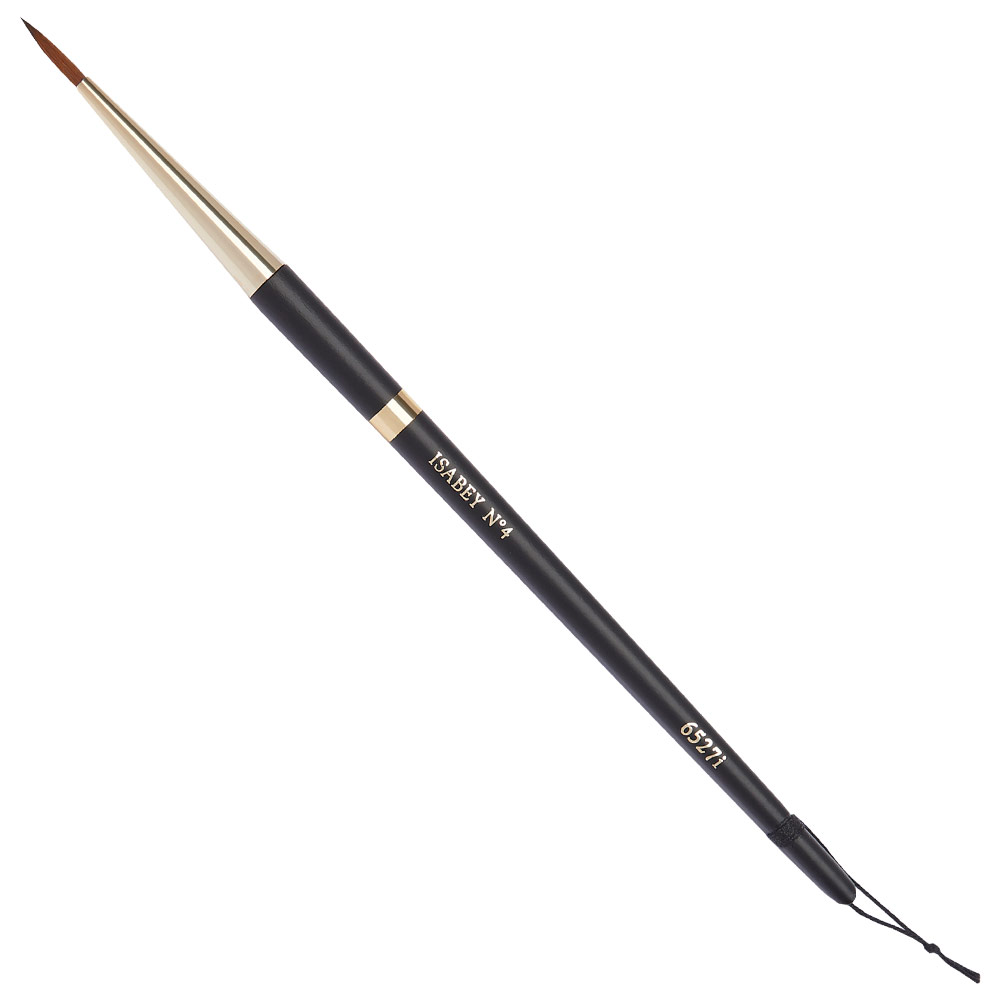 Isabey Isagold Synthetic Kolinsky Watercolor Brush Round #4