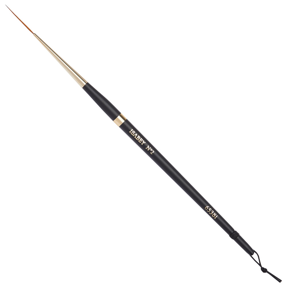Isabey Isagold Synthetic Kolinsky Watercolor Brush Rigger #2