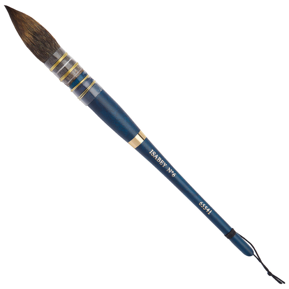 Isabey Isacolor Synthetic Squirrel Watercolor Brush Quill Mop #6