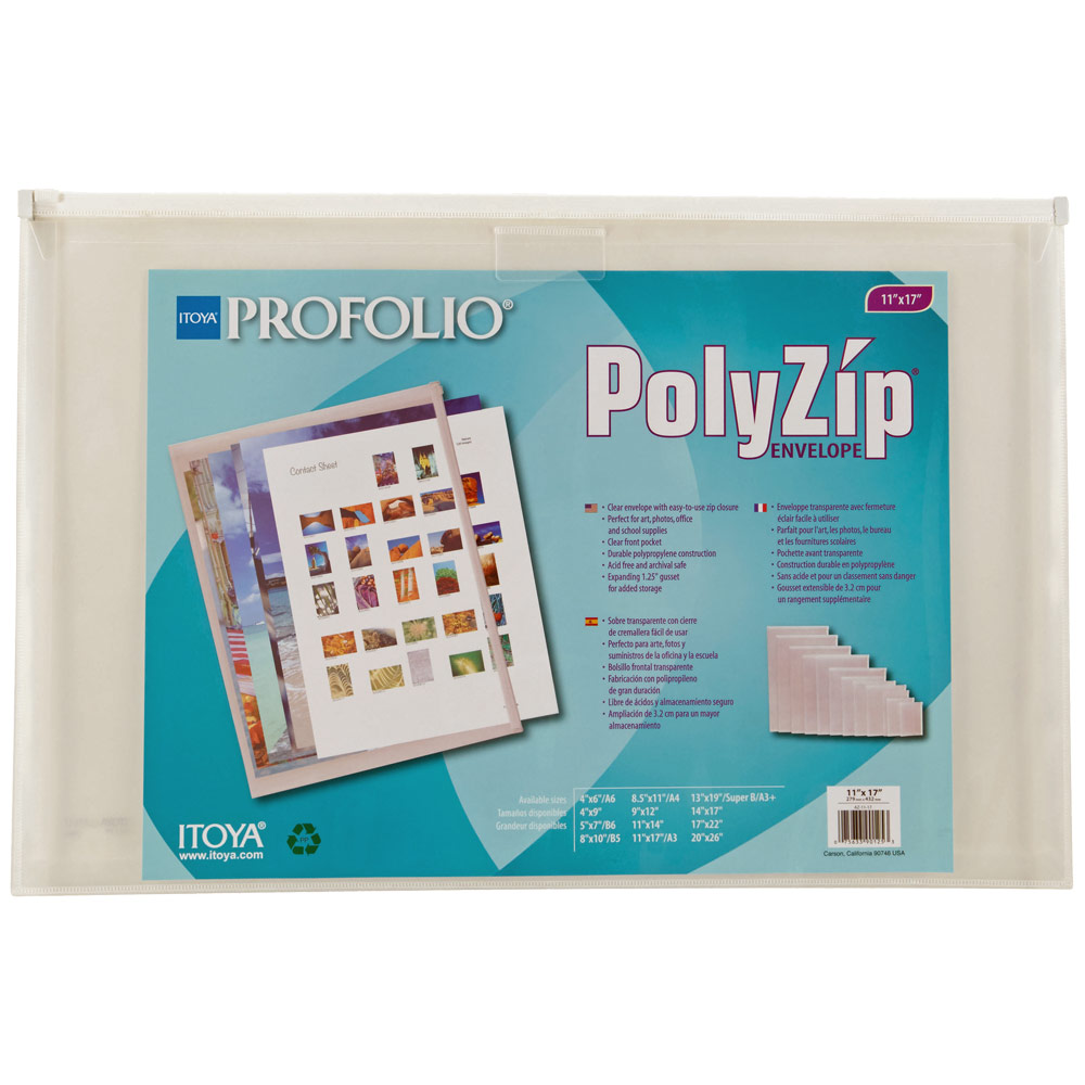 Art Portfolio PolyZip Envelopes - 11 x 17