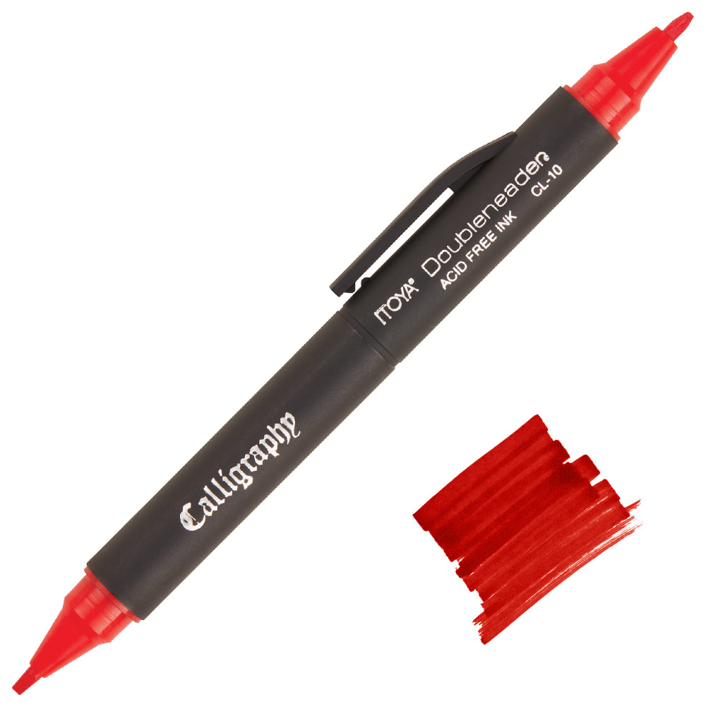 Itoya Doubleheader Calligraphy Marker Red