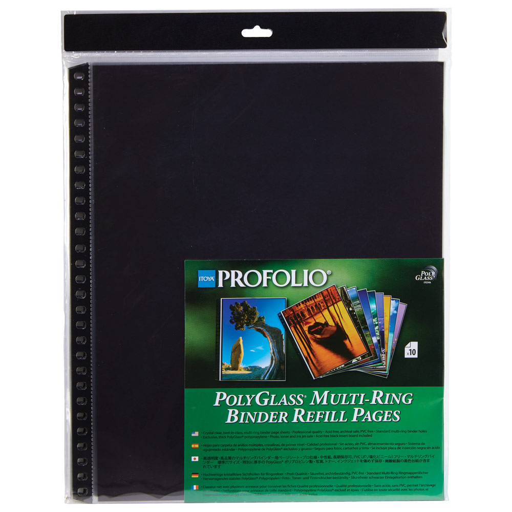 Itoya Art ProFolio PolyGlass Pages 10 Pack 11"x14" Portrait