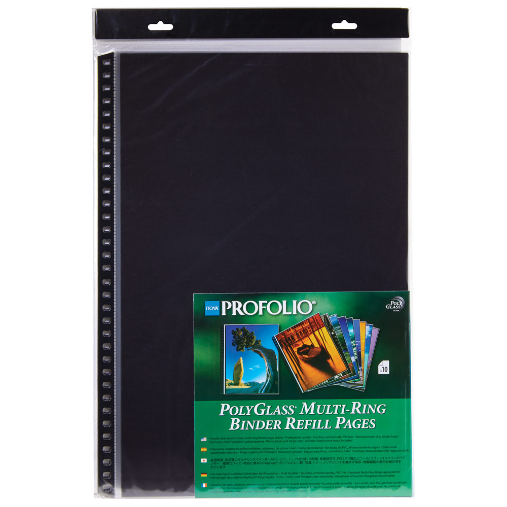 Itoya Art ProFolio PolyGlass Pages 10 Pack 11"x17" Portrait