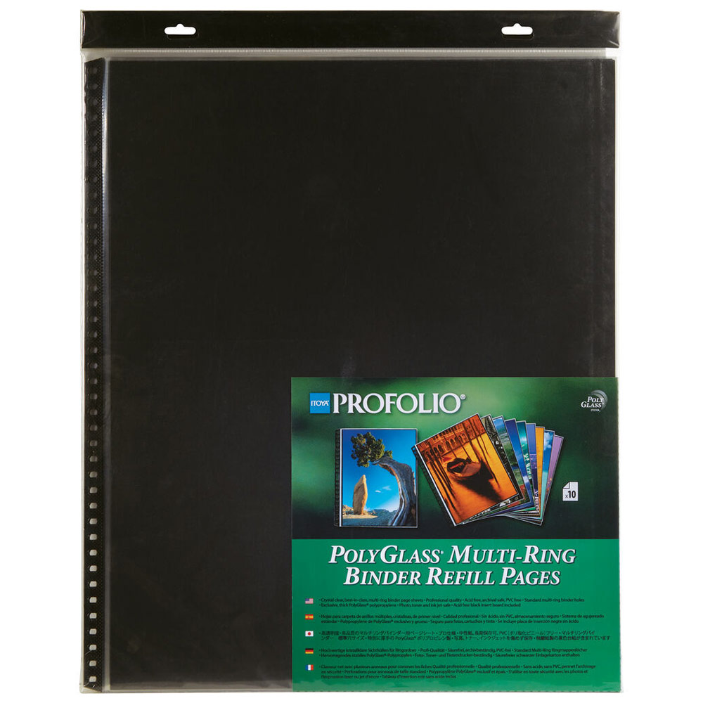 Itoya Art ProFolio PolyGlass Pages 10 Pack 16"x20" Portrait