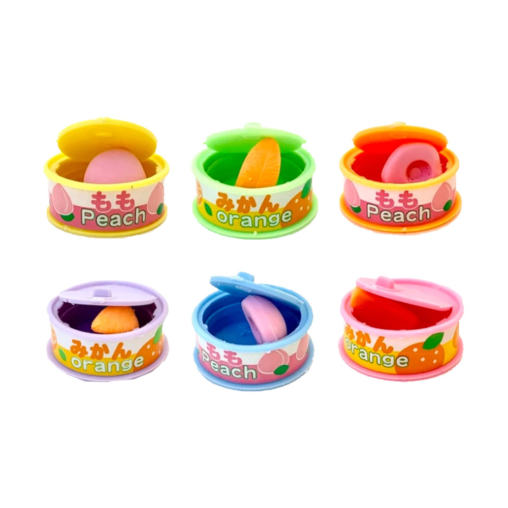 Iwako Puzzle Eraser Fruit Can