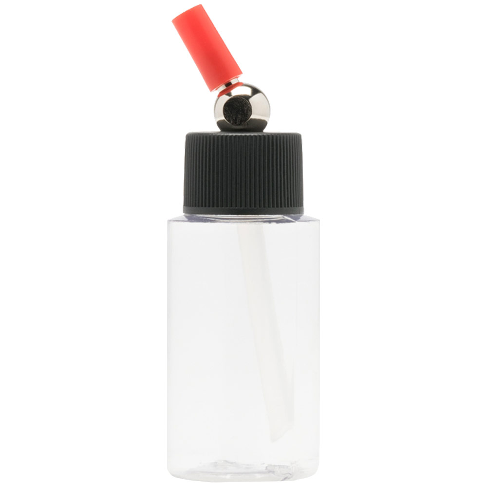 Iwata Crystal Clear Plastic Cylinder Bottle 1oz