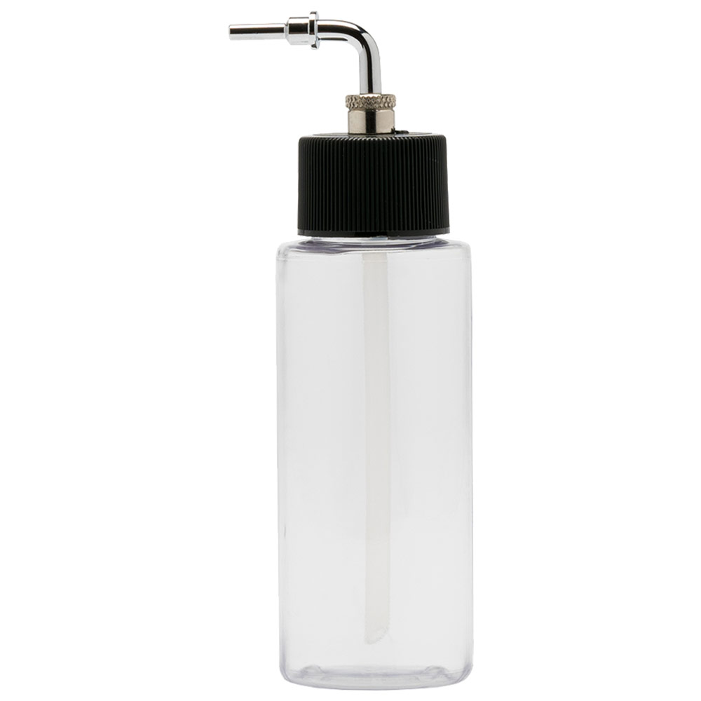 Iwata Crystal Clear Bottle Cylinder w/ Side Feed 2oz