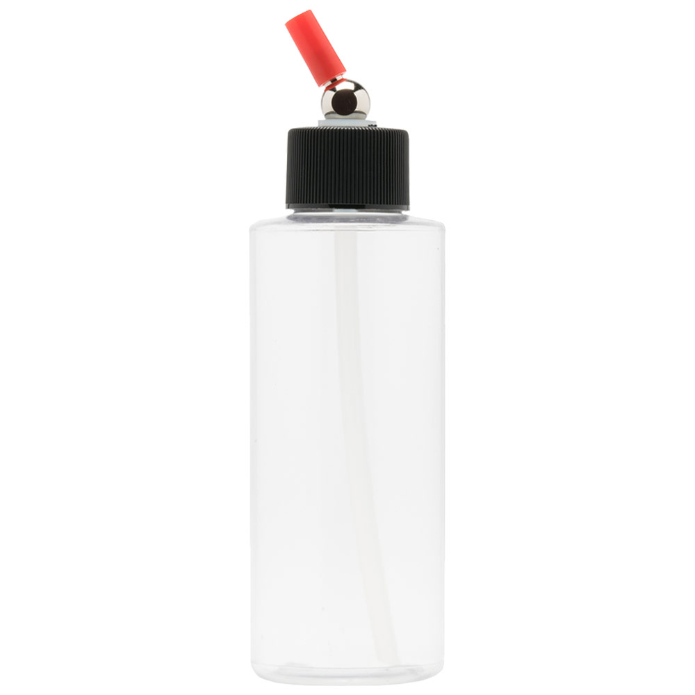 Iwata Crystal Clear Plastic Cylinder Bottle 4oz