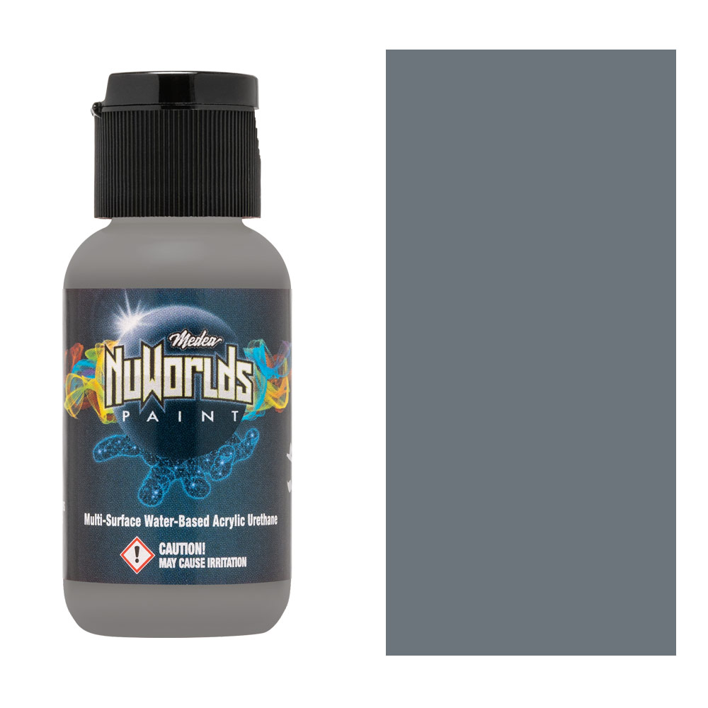 Medea NuWorlds Acrylic Urethane Airbrush Paint 1oz Zenith Medium Grey