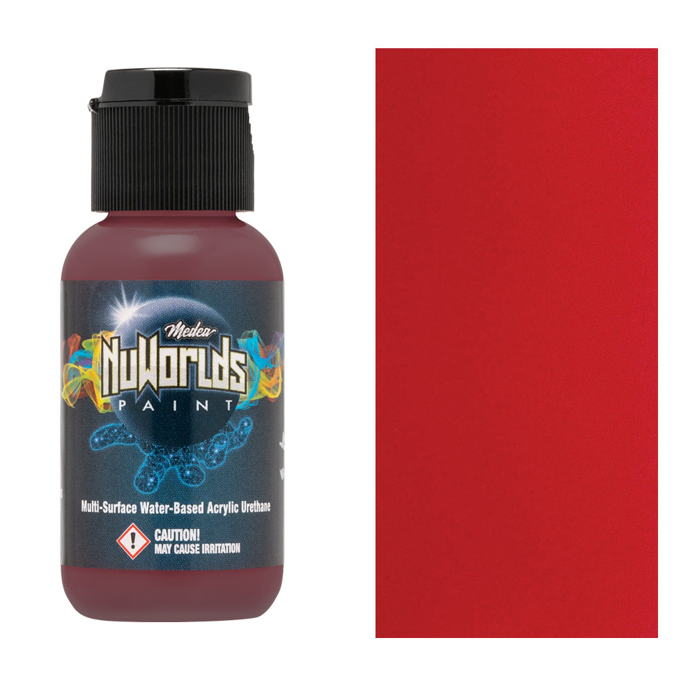 Medea NuWorlds Acrylic Urethane Airbrush Paint 1oz Blood Red