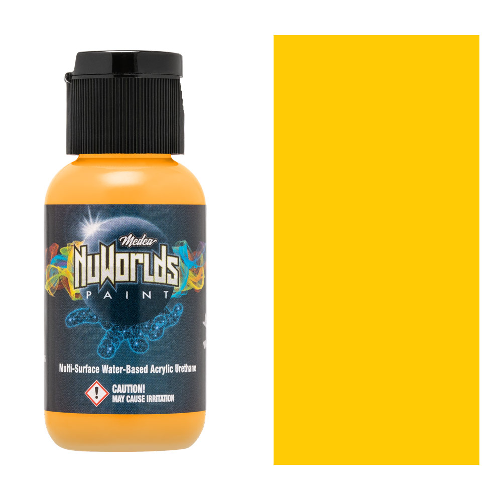 Medea NuWorlds Acrylic Urethane Airbrush Paint 1oz Impenetrable Chrome
