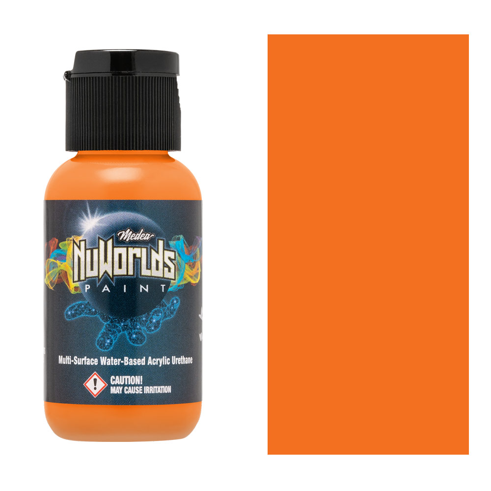 Medea NuWorlds Acrylic Urethane Airbrush Paint 1oz Impenetrable Orange