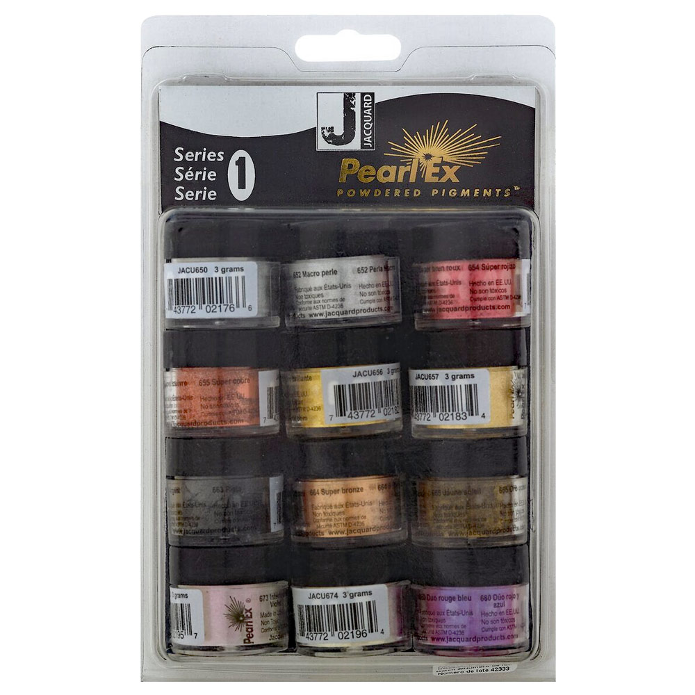 Jacquard Pearl Ex Powered Pigment 12 x 0.1oz Set Series 1