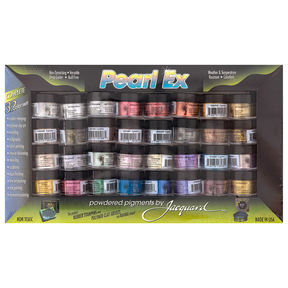 Jacquard Pearl Ex Powered Pigment 32 x 0.1oz Set