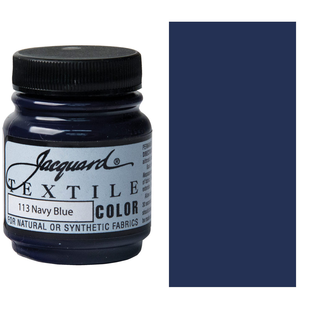 Jacquard Textile Color 2.25oz Navy Blue