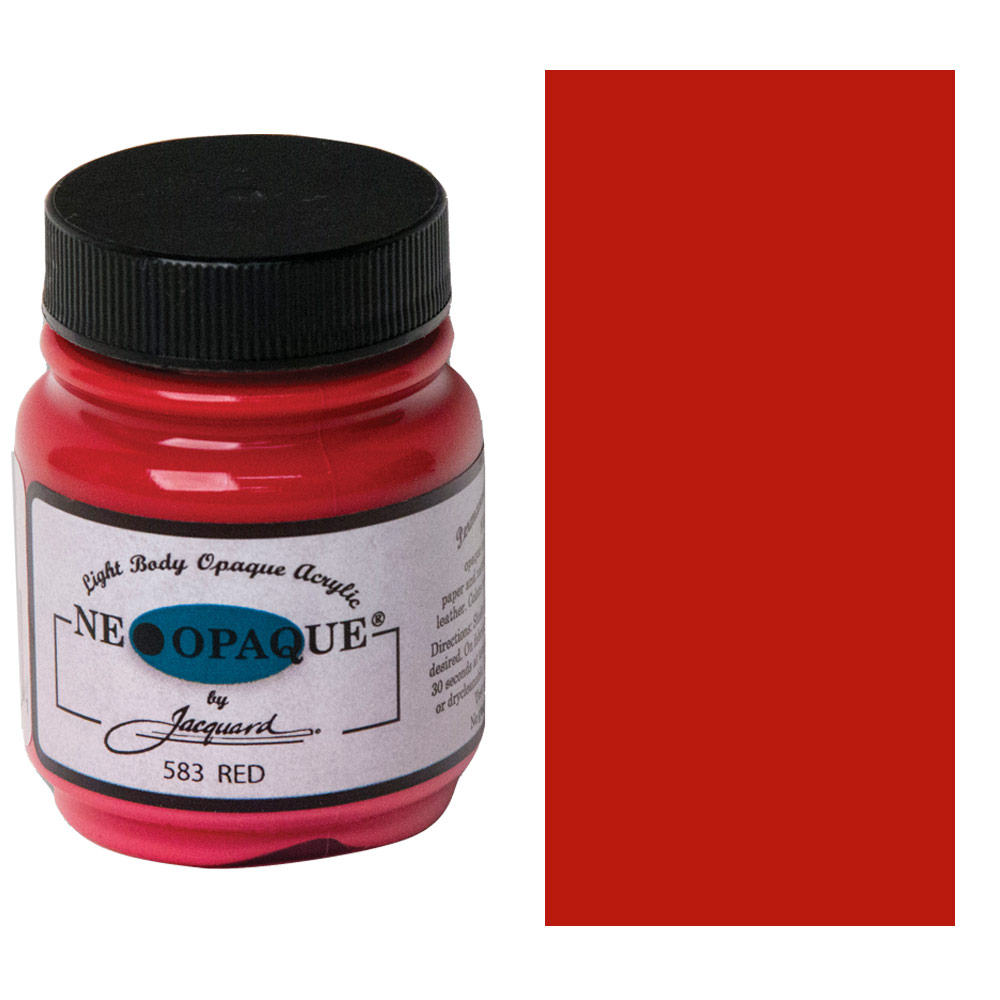 Jacquard Neopaque Opaque Fabric Paint 2.25oz Red