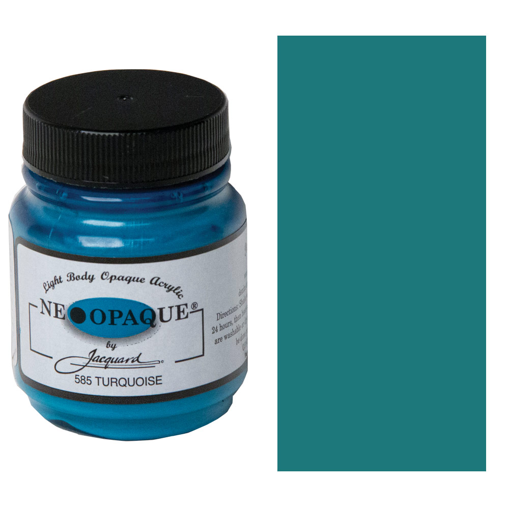 Jacquard Neopaque Opaque Fabric Paint 2.25oz Turquoise