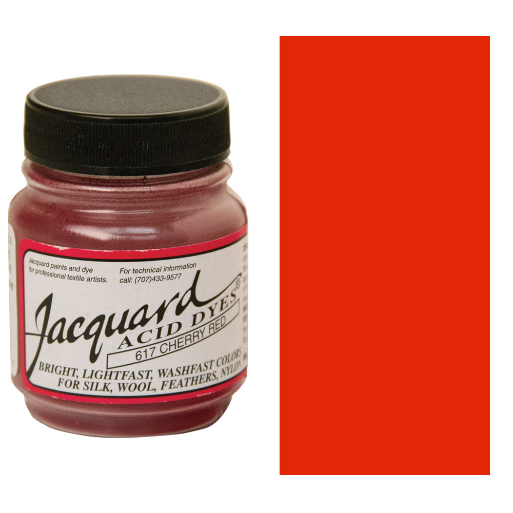 Jacquard Acid Dyes 1/2oz Cherry Red