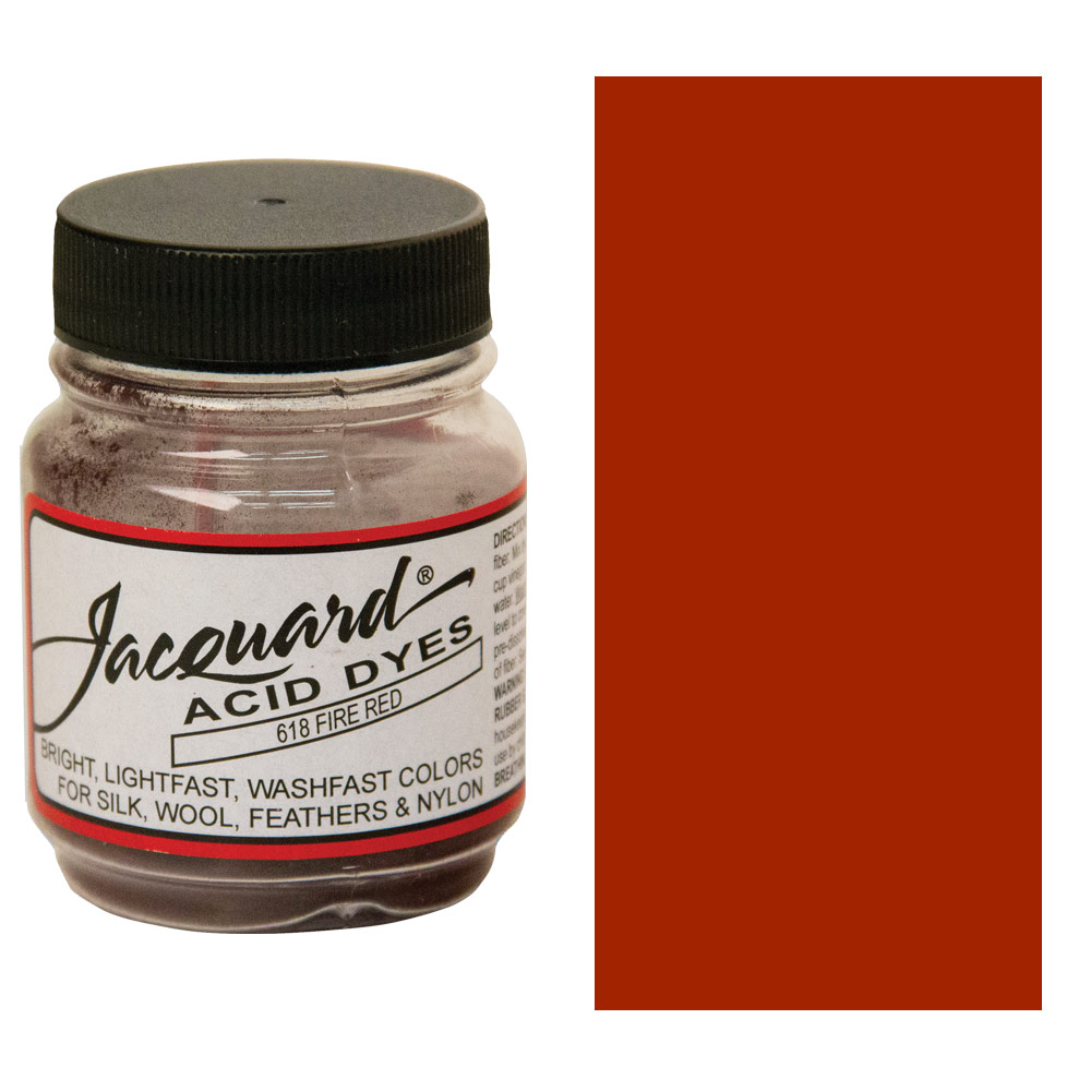 Jacquard Acid Dyes 1/2oz Fire Red