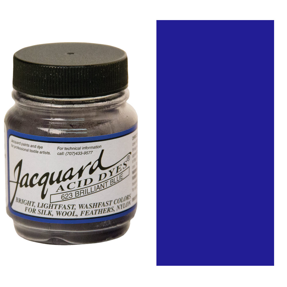 Jacquard Acid Dyes 1/2oz Brilliant Blue