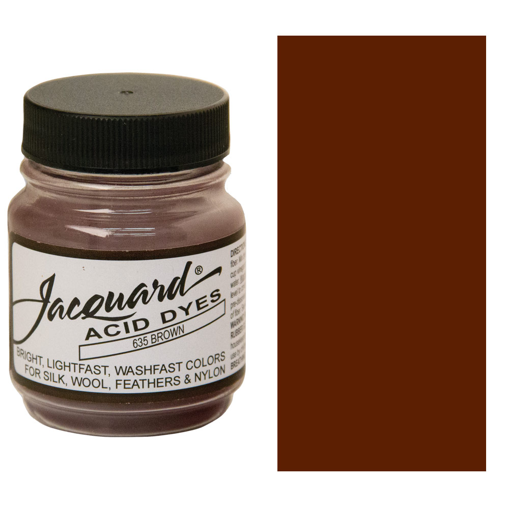 Jacquard Acid Dye for wool and silk shade 635 Brown - Kreativni.PROSTOR