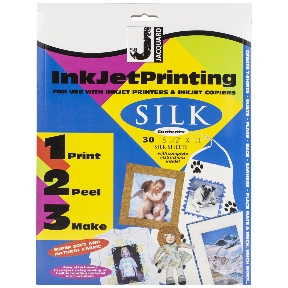 Inkjet Printing Silk Sheets 8.5 x 11 30pk