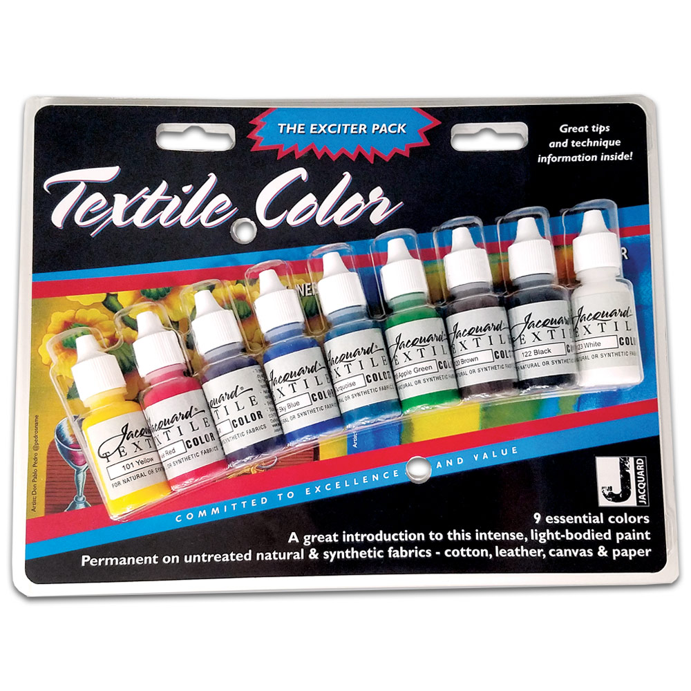 Jacquard Textile Color Paint  6 x 1/2oz Set Exciter Pack