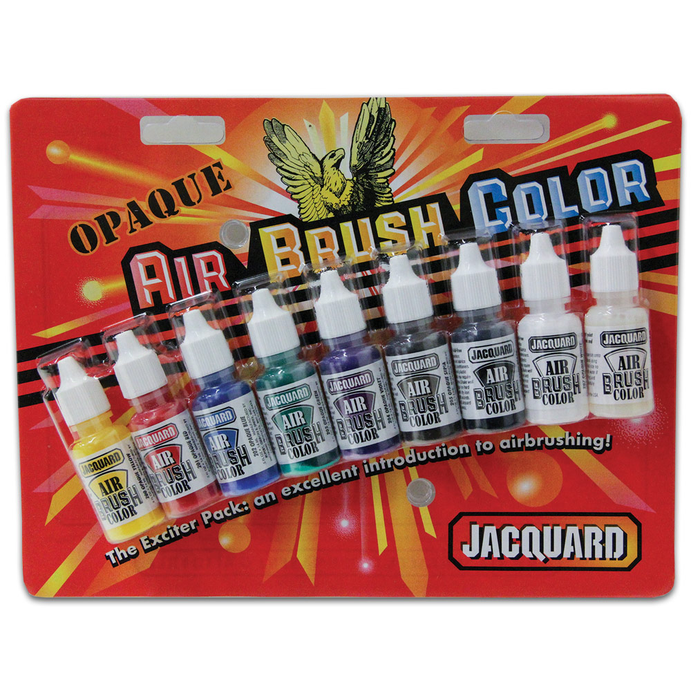 Jacquard Airbrush Color Exciter Pack 9 x 0.5oz Set Opaque