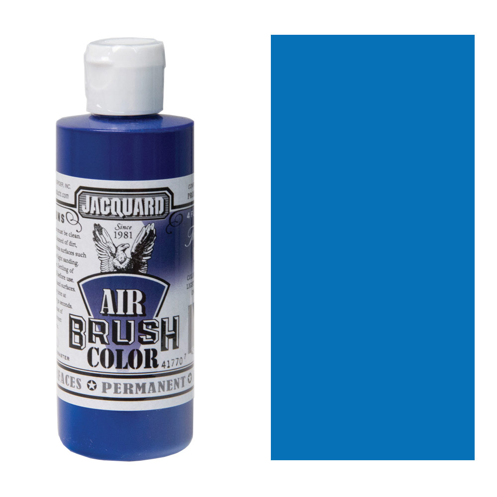 Jacquard - Colore Per Aerografo 118 Ml (4 Oz), Nero Trasparente, Acrilico Fluido Di Qualità Artista, Per Tessuti, Legno, Pelle E Altro, Made In USA