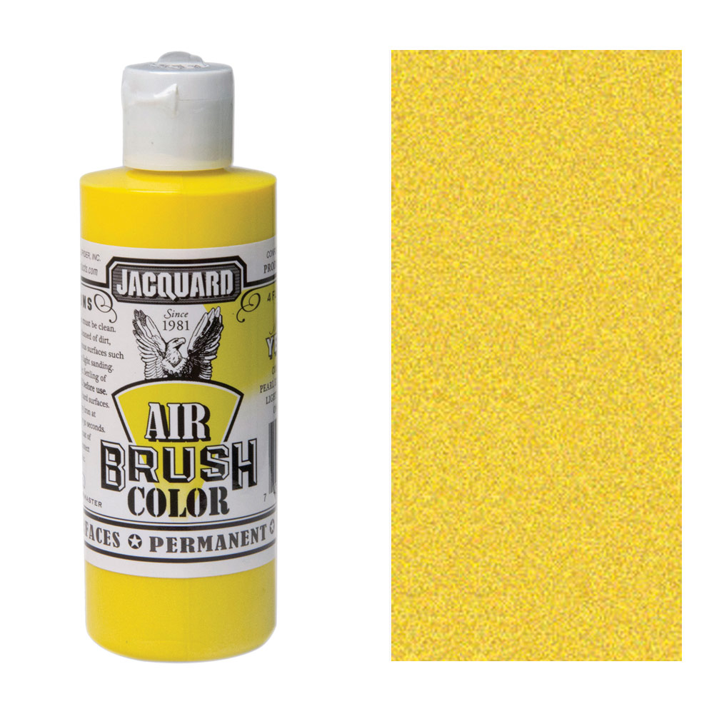 Jacquard Airbrush Color 4oz Metallic Yellow