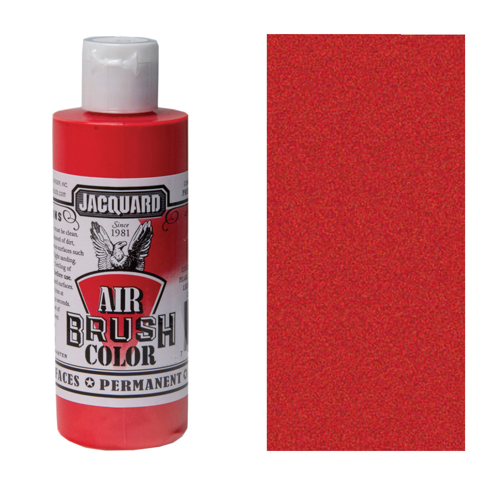 Jacquard Airbrush Color 4oz Metallic Red