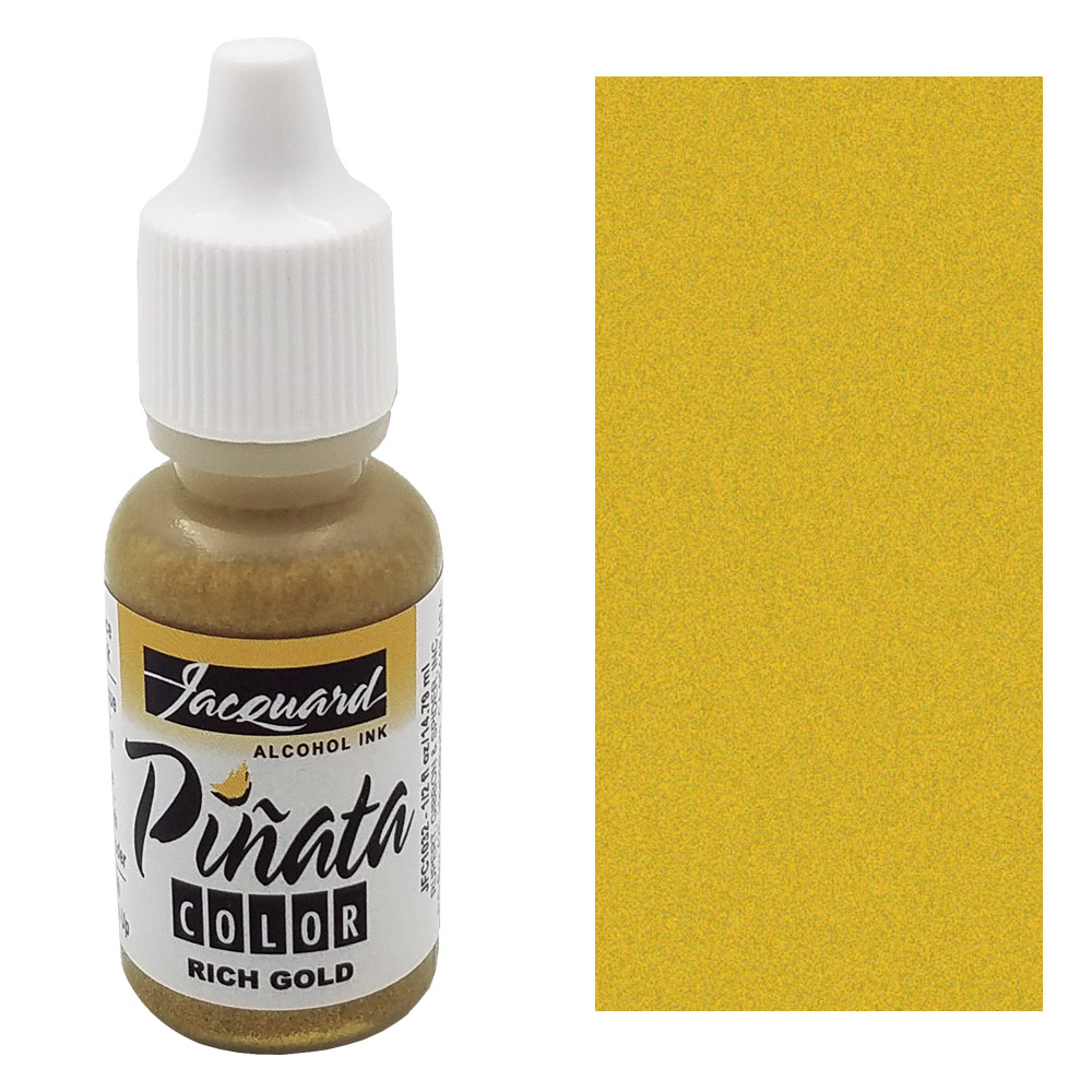Jacquard Pinata Color Alcohol Ink 0.5oz Rich Gold