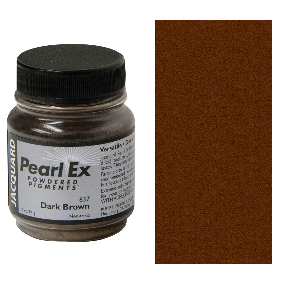 Jacquard Pearl Ex Powered Pigment 0.5oz Dark Brown