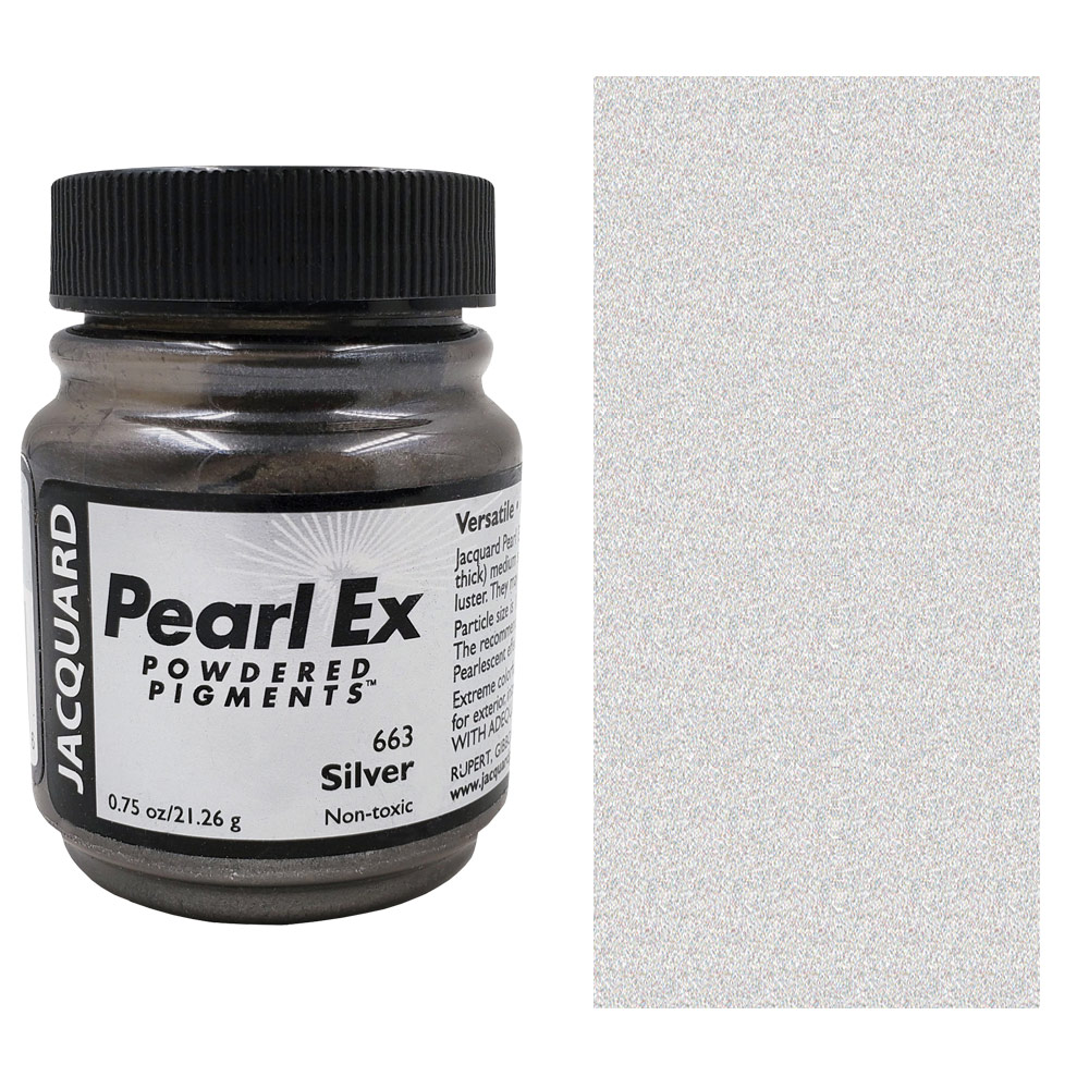 Jacquard Pearl Ex Powdered Pigment 0.75oz Silver
