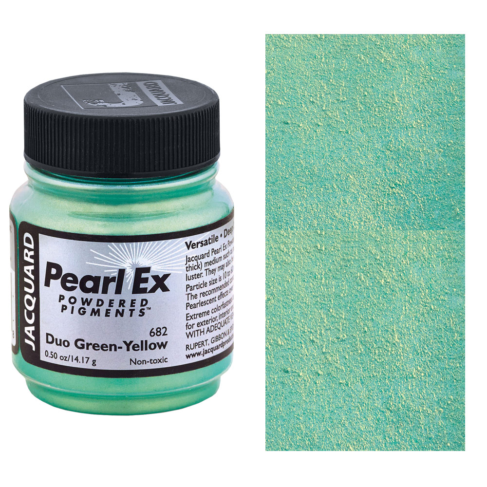 Jacquard Pearl Ex Powdered Pigment 0.5oz Duo Green-Yellow
