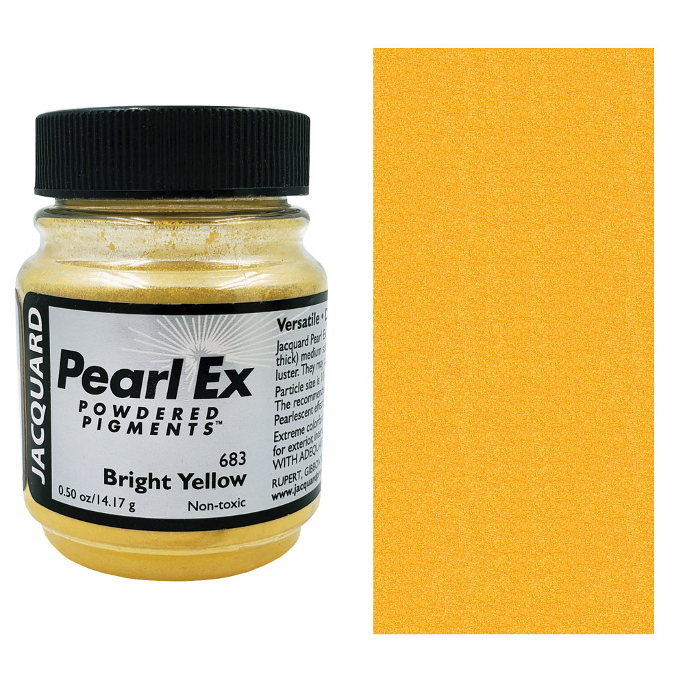 Jacquard Pearl Ex Powdered Pigment 0.5oz Bright Yellow