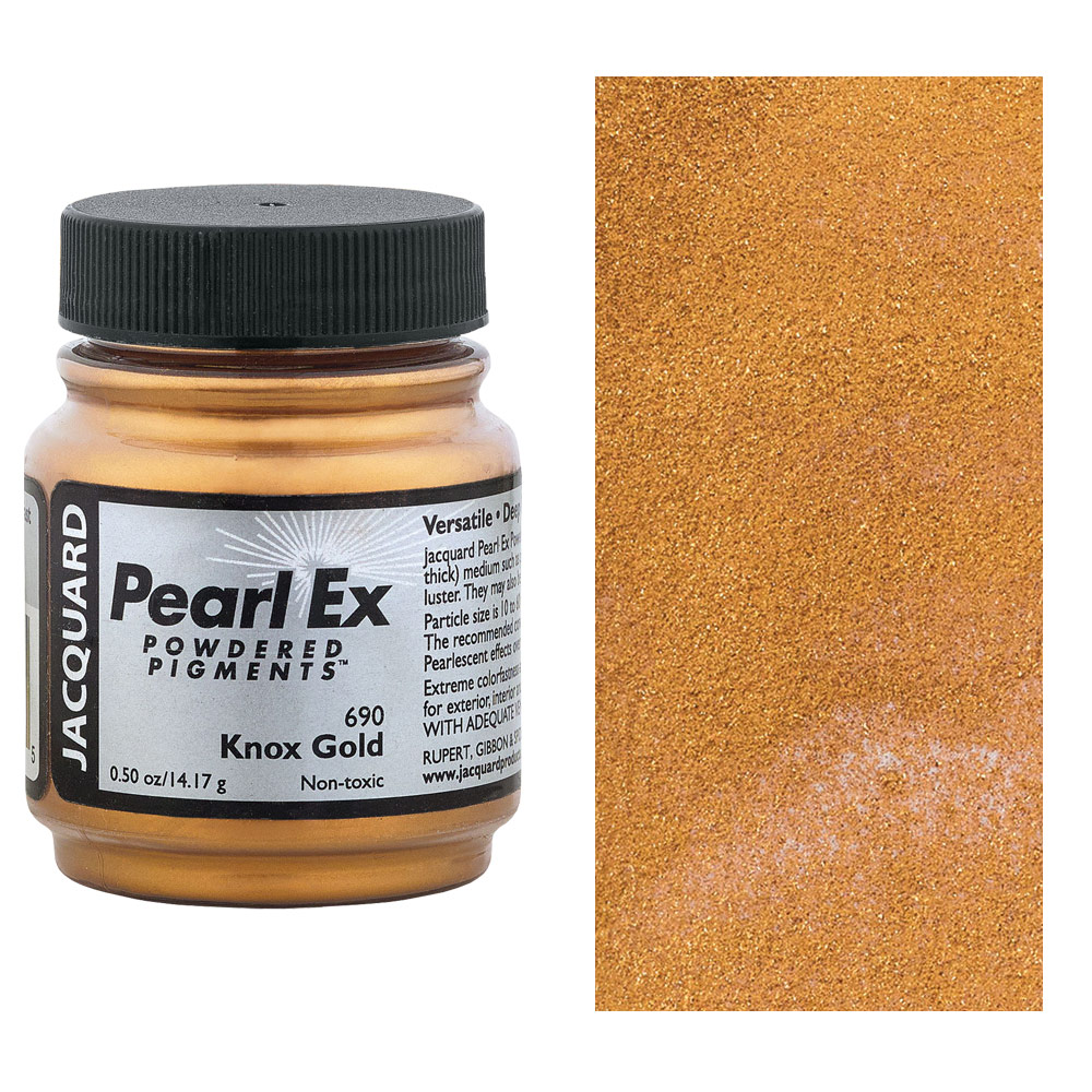 Jacquard Pearl Ex Powdered Pigment 0.5oz Knox Gold