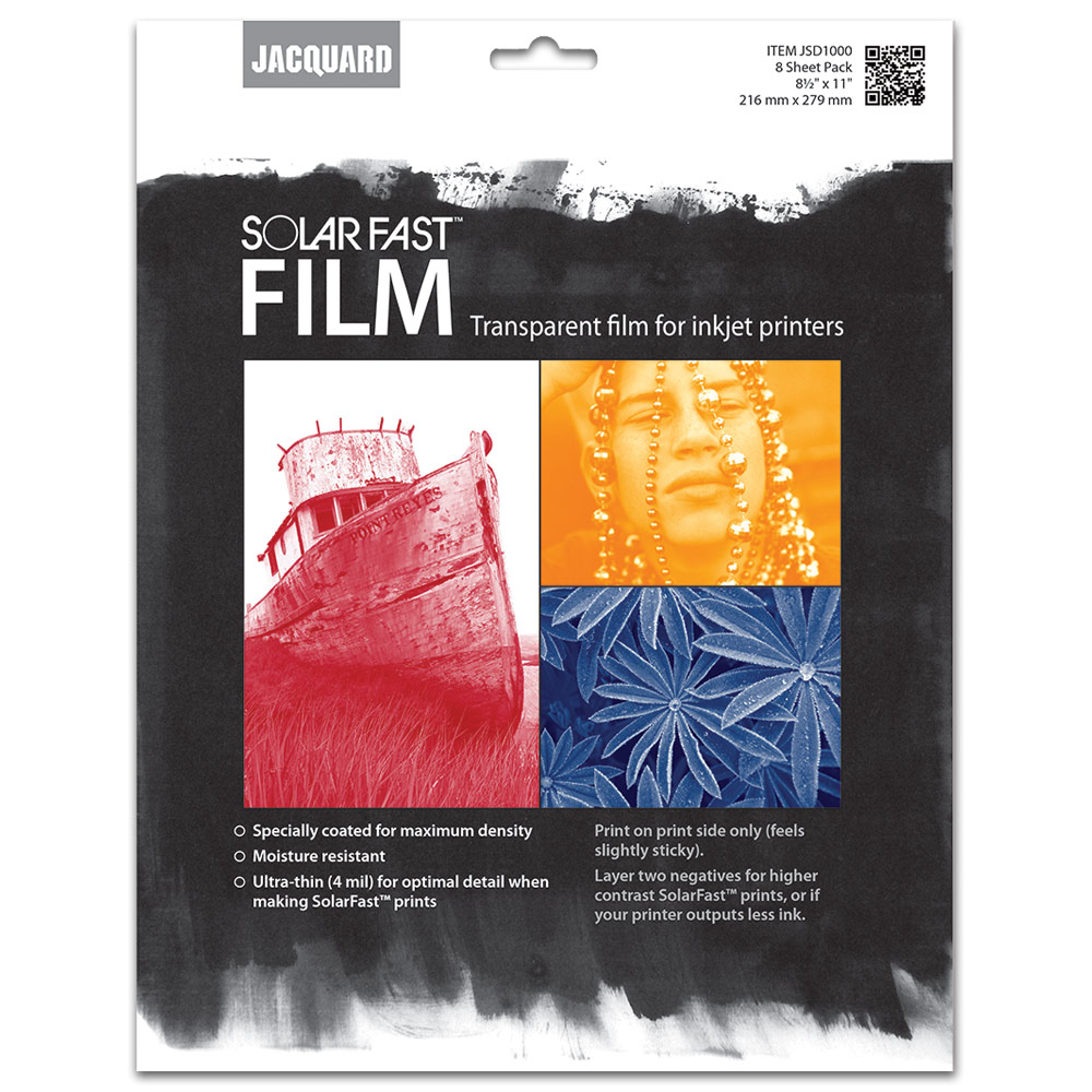 Jacquard SolarFast Film For Inkjet 8 Pack 8.5"x11"